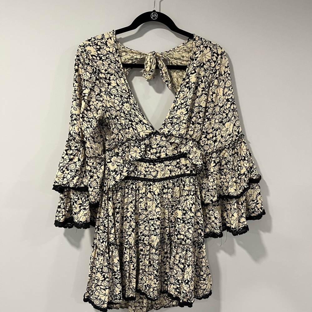 Free people flowy open back dress